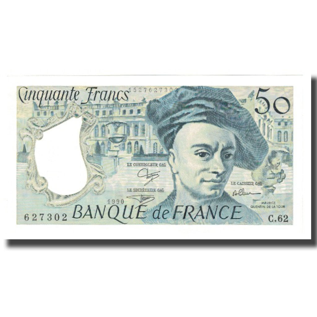 Francja, 50 Francs, Quentin de La Tour, 1991, D.Bruneel-B.Dentaud-A.Charriau