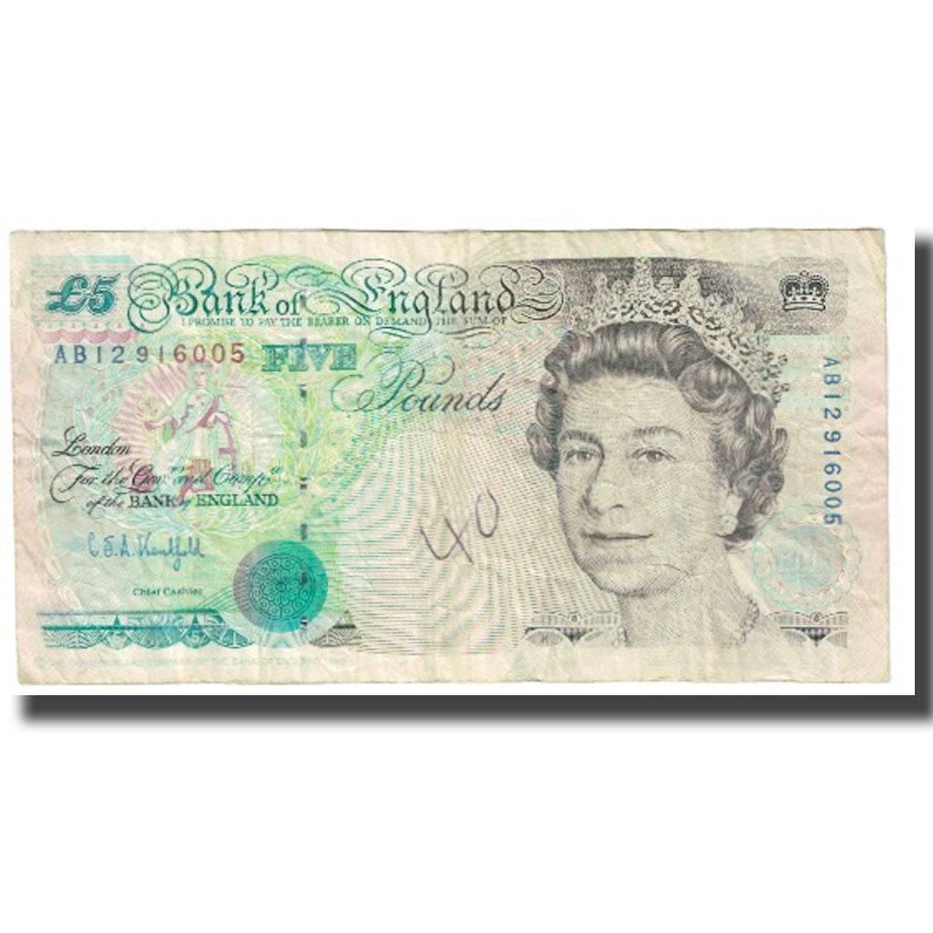 Banknote, Great Britain, 5 Pounds, 1990, KM:382a, VF(20-25)
