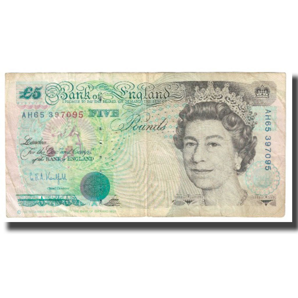 Banknote, Great Britain, 5 Pounds, 1990, KM:382a, VF(20-25)