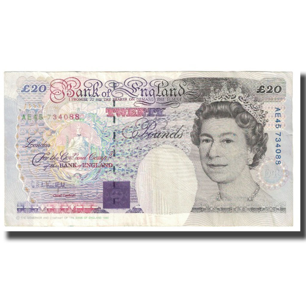 Banknote, Great Britain, 20 Pounds, 1993, KM:384b, EF(40-45)