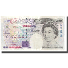 Geldschein, Großbritannien, 20 Pounds, 1993, KM:384b, SS