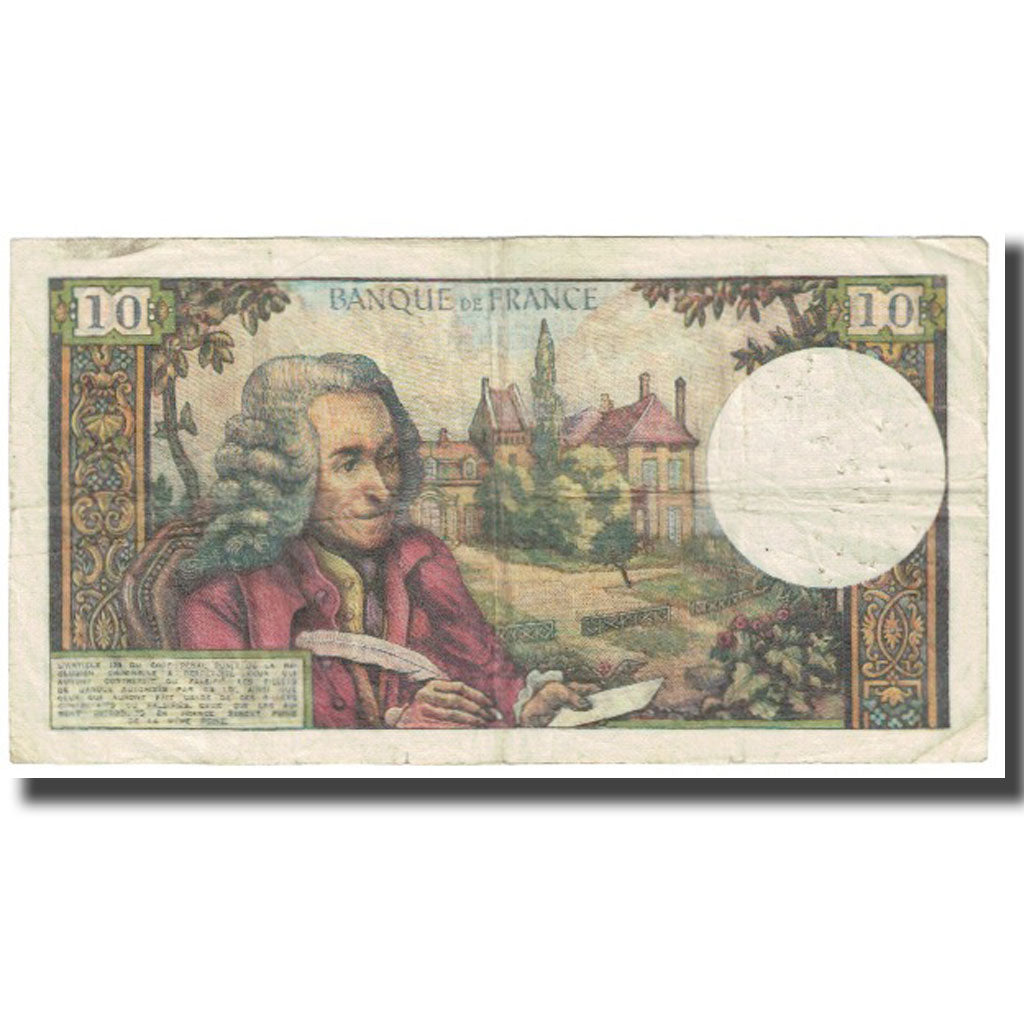 Francja, 10 Francs, Voltaire, 1965, G.Gouin D'Ambrières-P.Gargam-R.Tondu