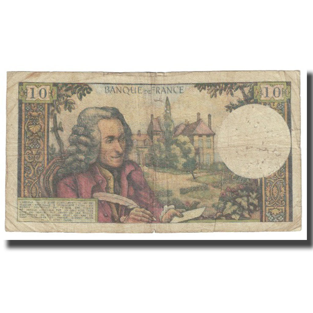 Francia, 10 Francs, Voltaire, 1964, G.Gouin D'Ambrières-P.Gargam-R.Tondu