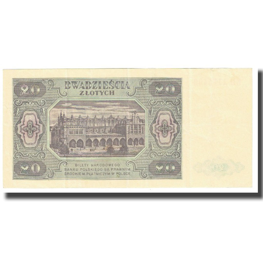 Banknote, Poland, 20 Zlotych, 1948, KM:137, AU(55-58)