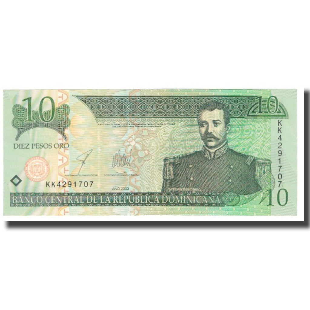 Banknote, Dominican Republic, 10 Pesos Oro, 2003, KM:159a, UNC(63)