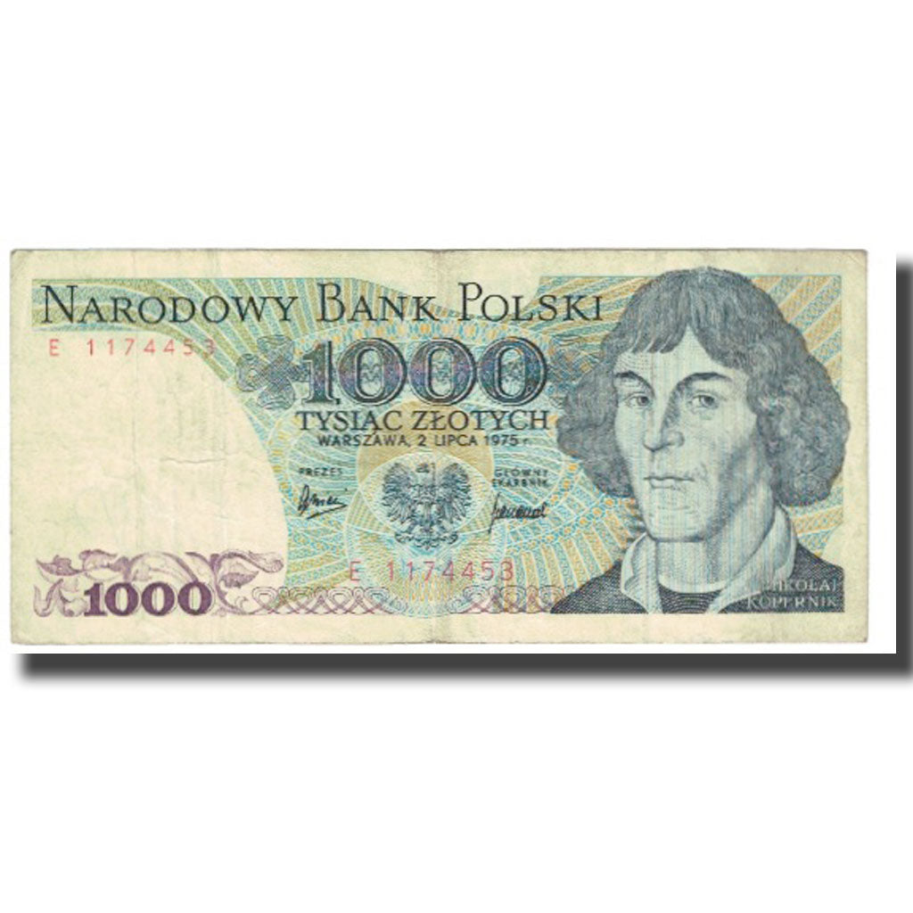 Banknote, Poland, 1000 Zlotych, 1975, 1975-07-02, KM:146c, VF(20-25)