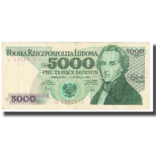 Biljet, Polen, 5000 Zlotych, 1982, 1982-06-01, KM:150a, TTB