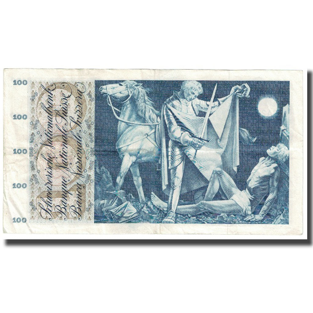 Geldschein, Schweiz, 100 Franken, 1967, 1967-01-01, KM:49j, SS