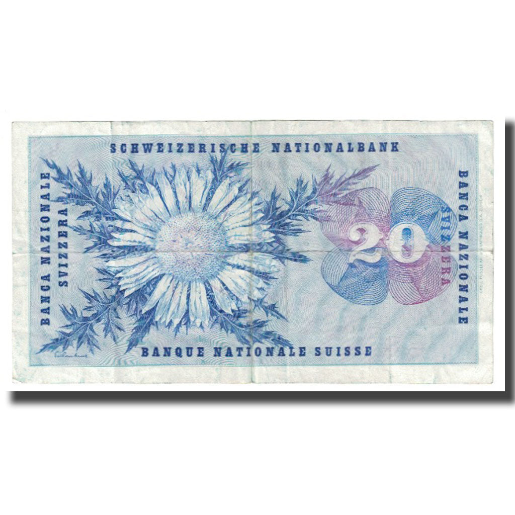 Banknote, Switzerland, 20 Franken, 1964, 1964-04-02, KM:46k, EF(40-45)