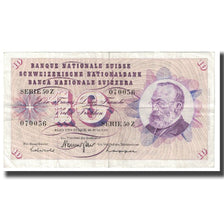 Banknote, Switzerland, 10 Franken, 1967, 1967-06-30, KM:45m, EF(40-45)