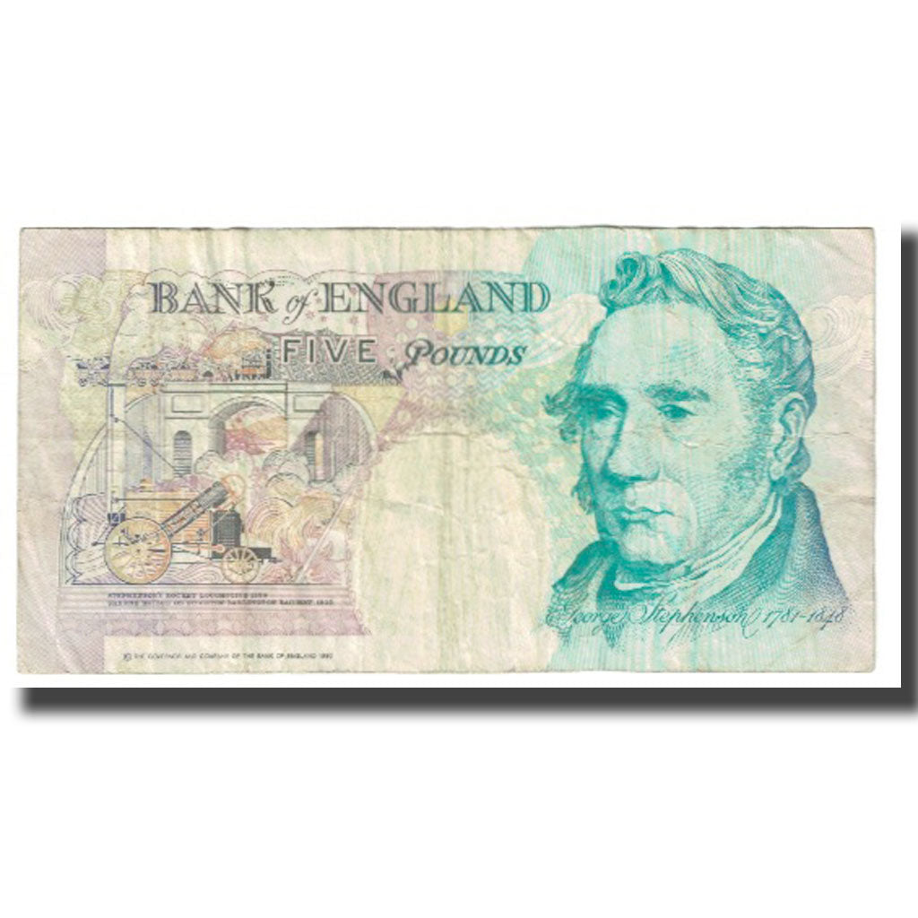 Banknote, Great Britain, 5 Pounds, 1990, KM:382a, EF(40-45)
