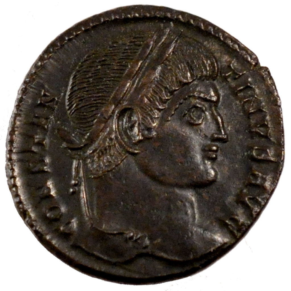 Constantine I, Nummus, Trier, AU(55-58), Copper, Cohen #454, 3.50