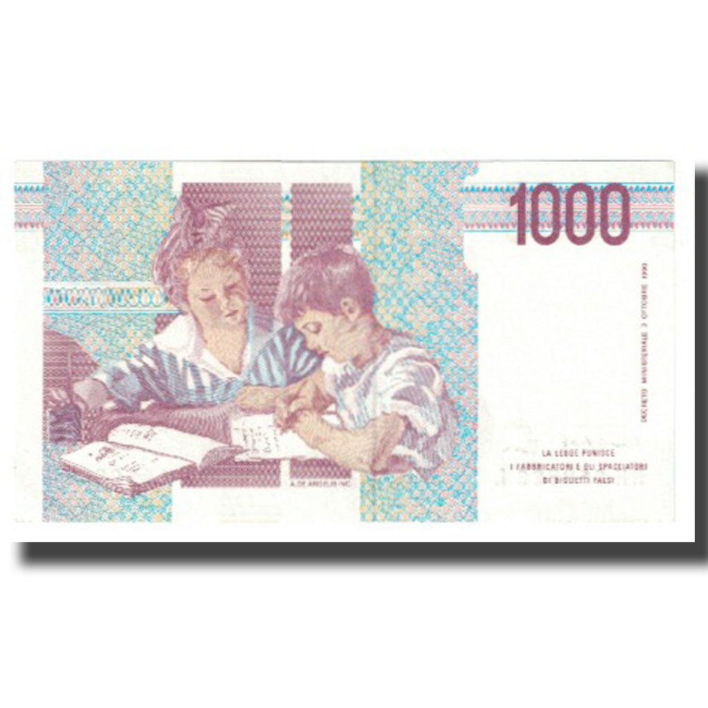 Banknote, Italy, 1000 Lire, 1990, 1990-10-03, KM:114a, UNC(65-70)