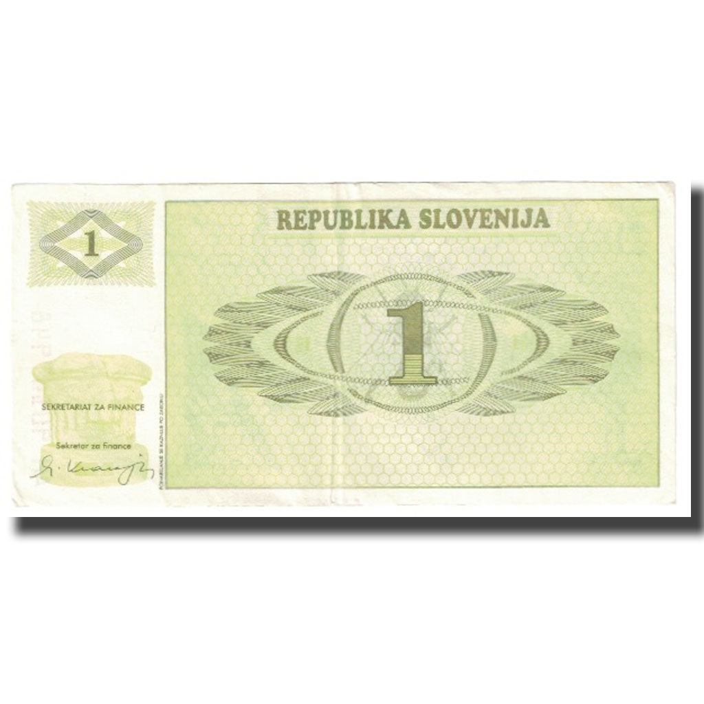 Banknote, Slovenia, 1 (Tolar), KM:1a, EF(40-45)