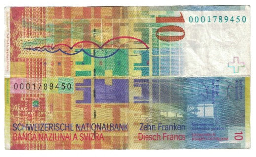 Banknote, Switzerland, 10 Franken, KM:67a, EF(40-45)