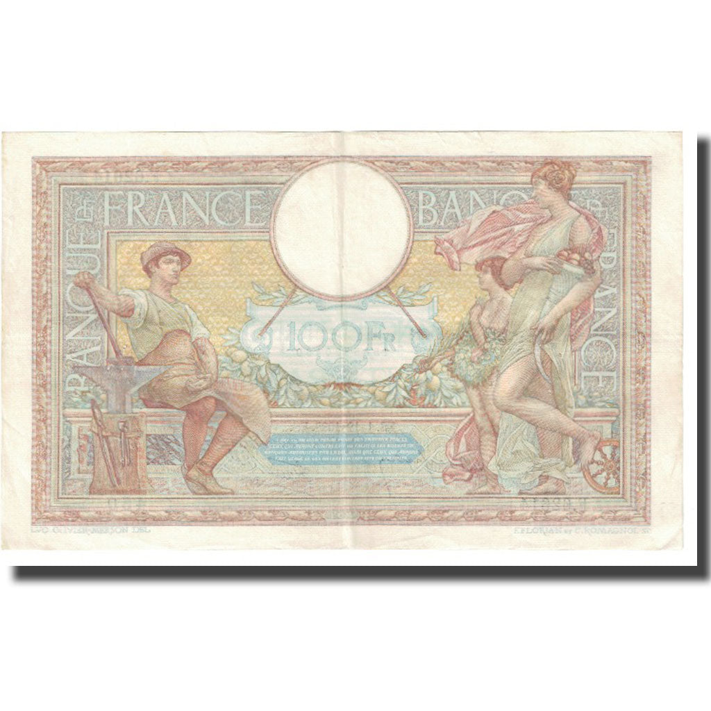 Francia, 100 Francs, Luc Olivier Merson, 1938, P. Rousseau and R. Favre-Gilly