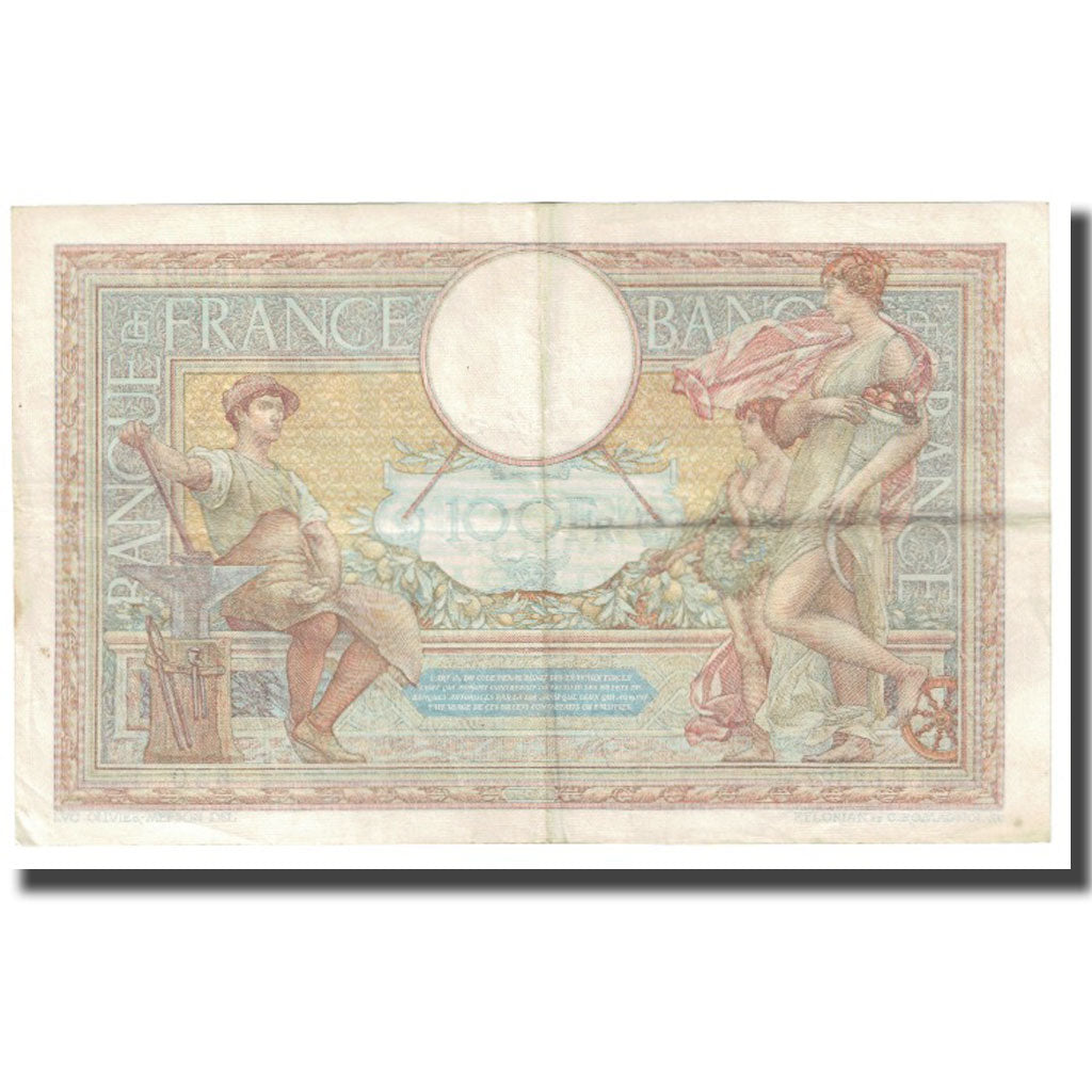 Francia, 100 Francs, Luc Olivier Merson, 1938, P. Rousseau and R. Favre-Gilly