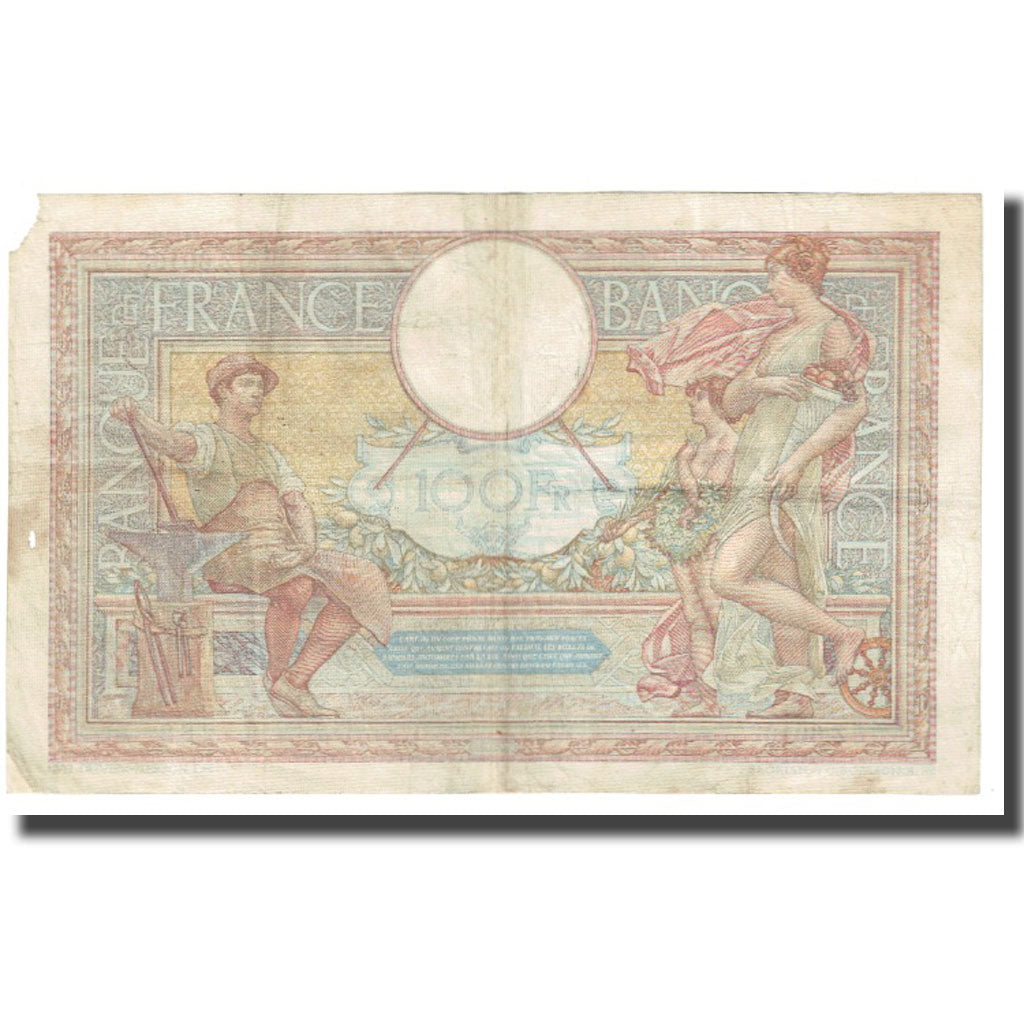 Francia, 100 Francs, Luc Olivier Merson, 1938, P. Rousseau and R. Favre-Gilly