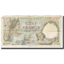 France, 100 Francs, Sully, 1940, P. Rousseau and R. Favre-Gilly, 1940-05-23