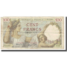 Frankrijk, 100 Francs, Sully, 1941, P. Rousseau and R. Favre-Gilly, 1941-04-30