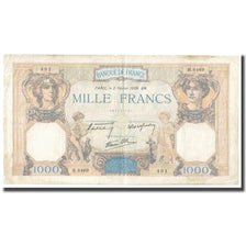 França, 1000 Francs, Cérès et Mercure, 1939, P. Rousseau and R. Favre-Gilly