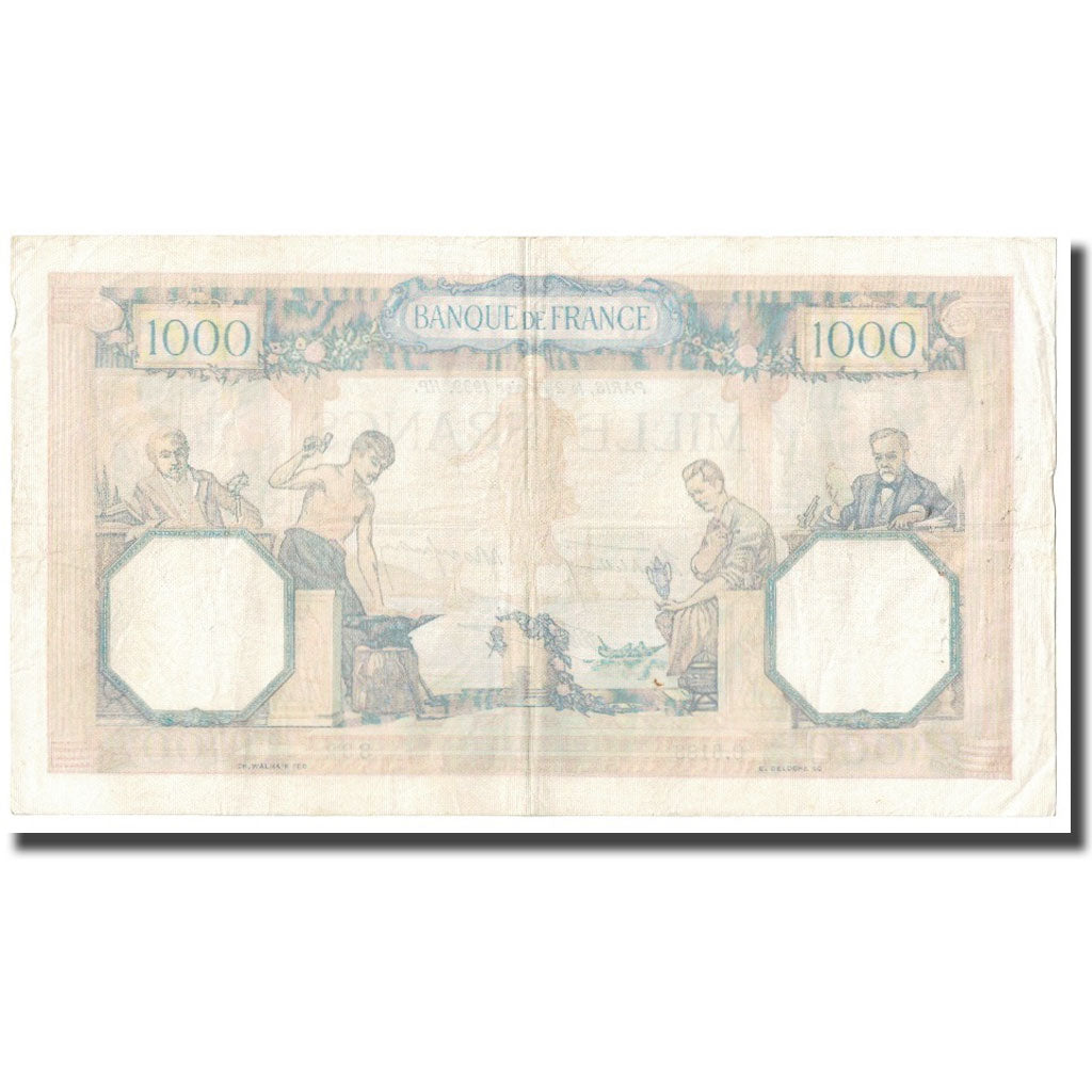 Francia, 1000 Francs, Cérès et Mercure, 1939, P. Rousseau and R. Favre-Gilly