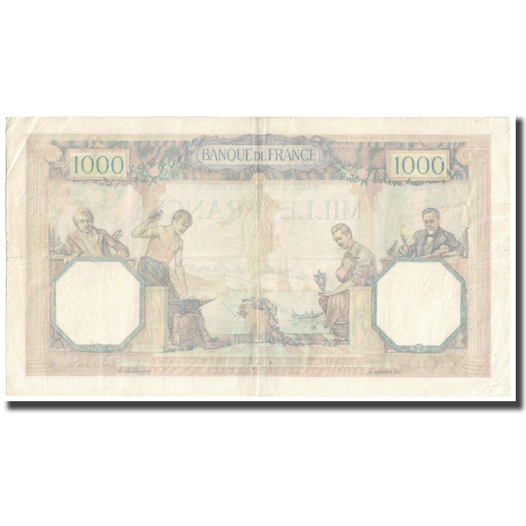 France, 1000 Francs, Cérès et Mercure, L.1930, P. Rousseau and R. Favre-Gilly