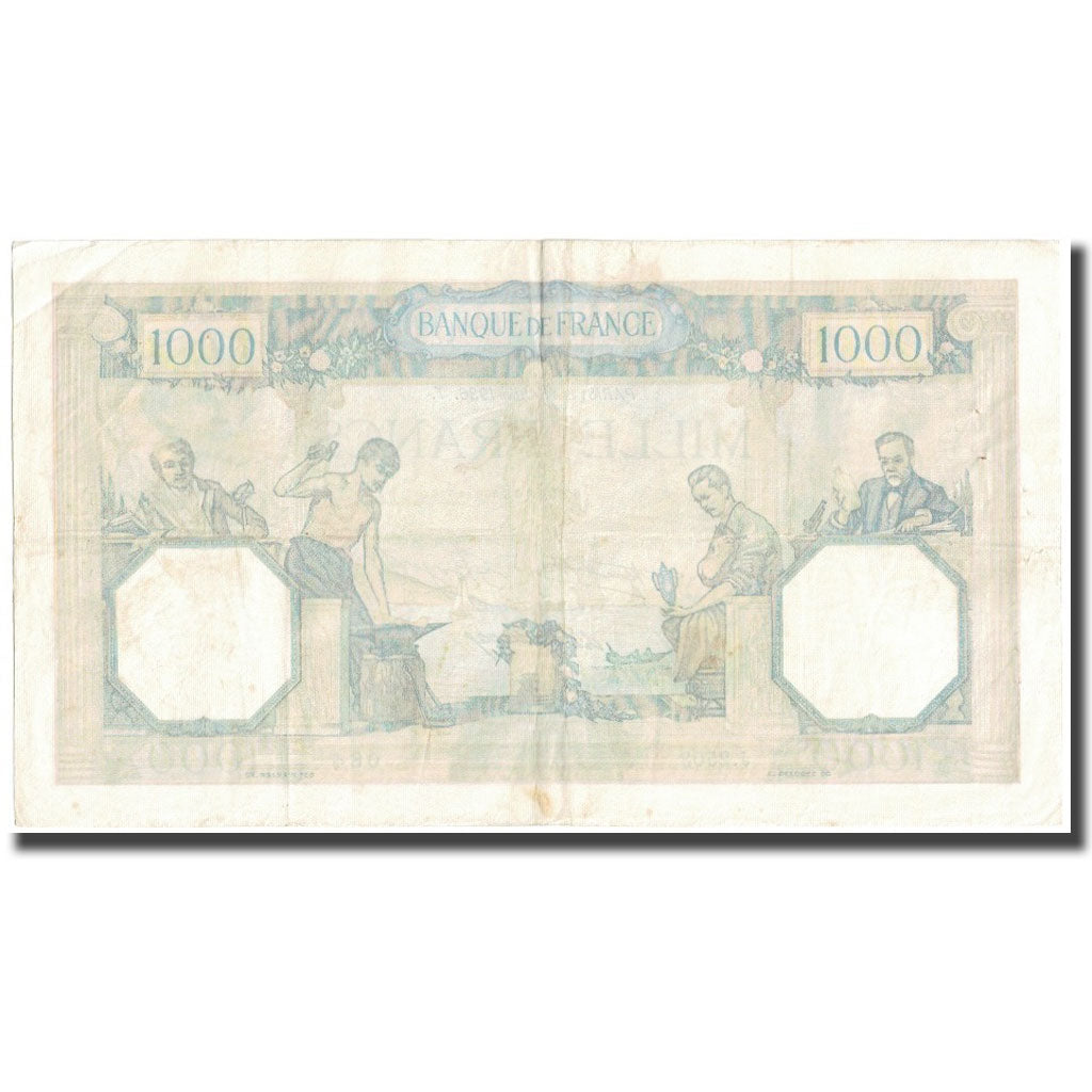 Frankreich, 1000 Francs, Cérès et Mercure, 1936, P. Rousseau and R.