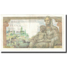 Francia, 1000 Francs, Déesse Déméter, 1942, P. Rousseau and R. Favre-Gilly