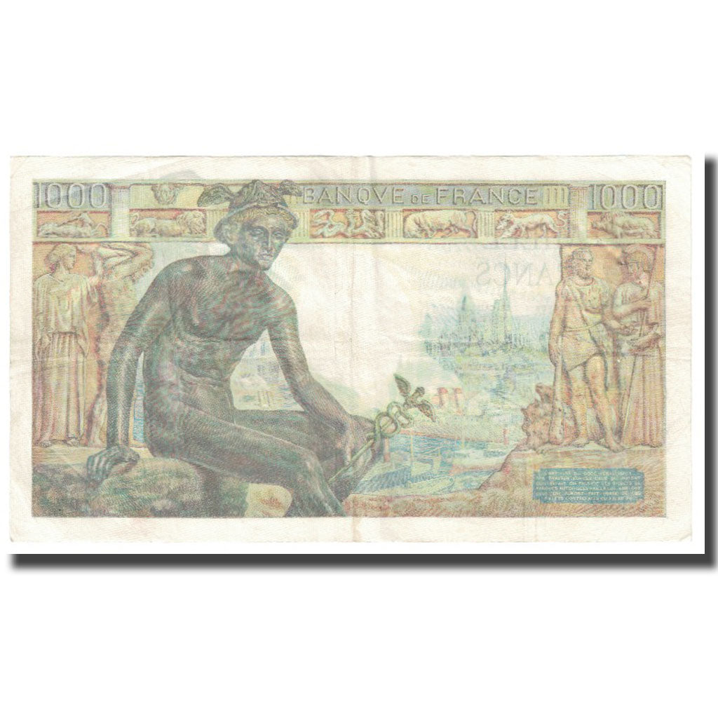 Francia, 1000 Francs, Déesse Déméter, 1942, P. Rousseau and R. Favre-Gilly