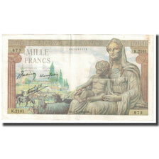 France, 1000 Francs, Déesse Déméter, 1942, P. Rousseau and R. Favre-Gilly