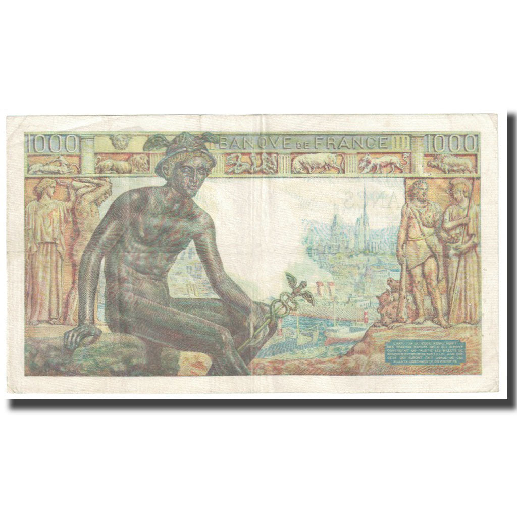 France, 1000 Francs, Déesse Déméter, 1942, P. Rousseau and R. Favre-Gilly
