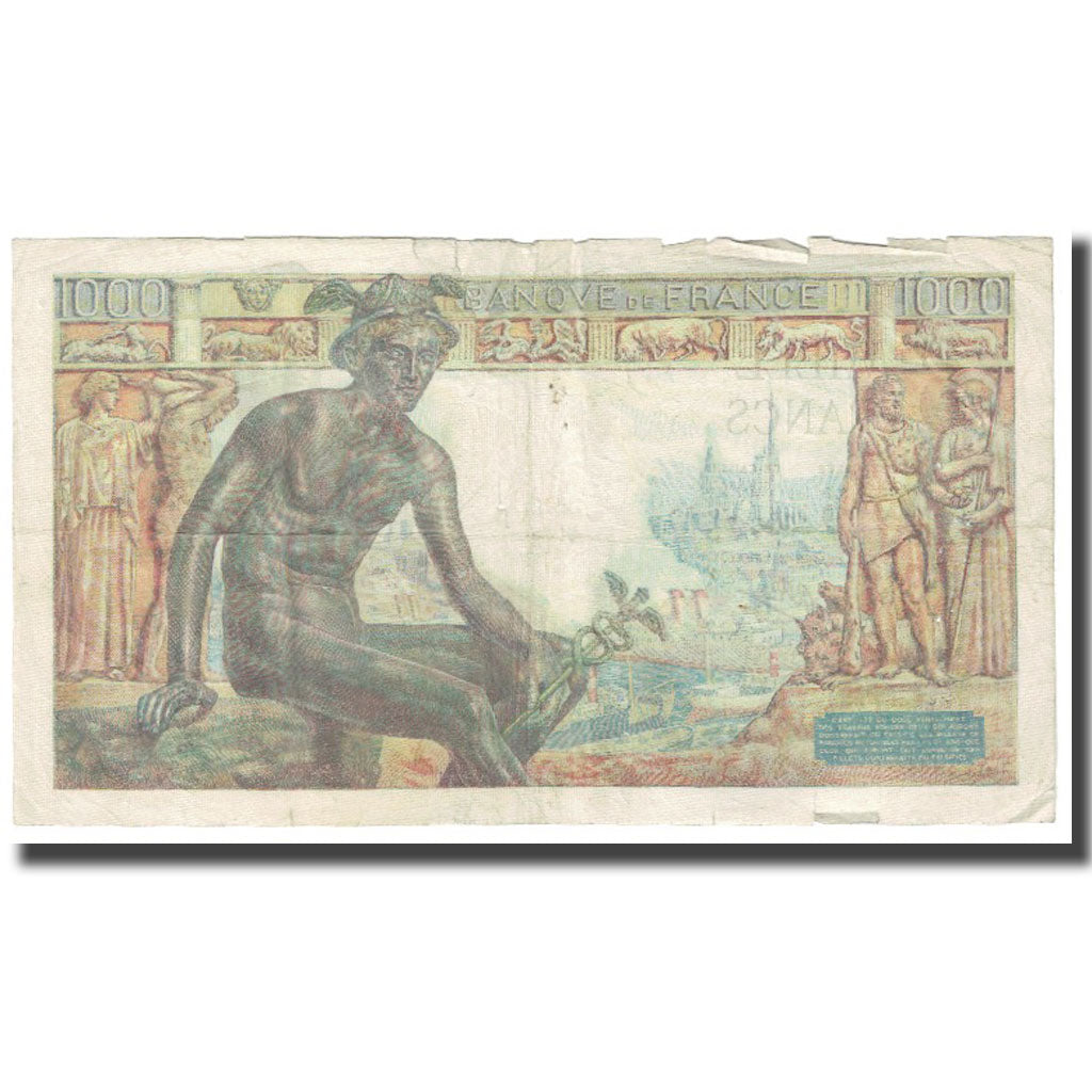 Frankreich, 1000 Francs, Déesse Déméter, 1942, P. Rousseau and R.
