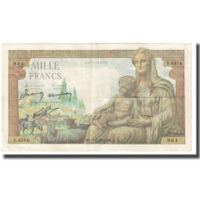 France, 1000 Francs, Déesse Déméter, 1943, P. Rousseau and R. Favre-Gilly