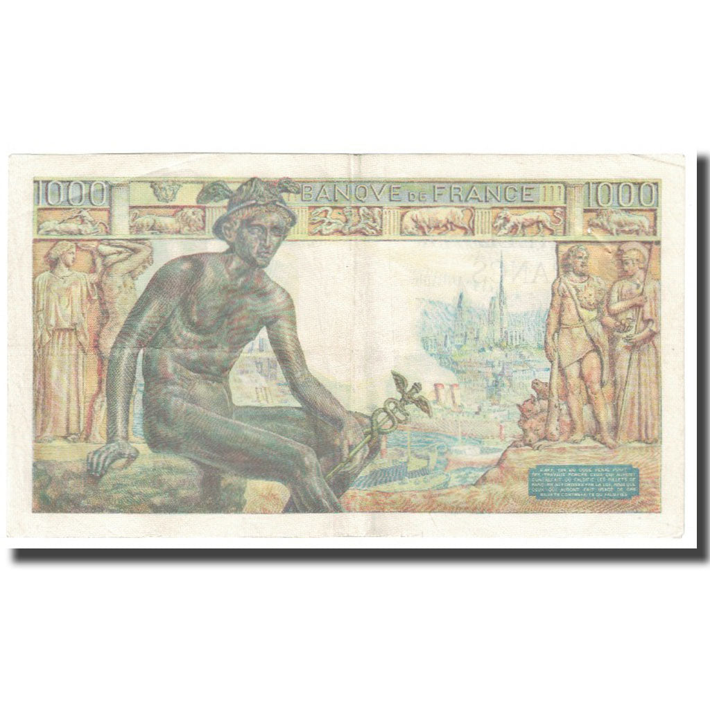 Francia, 1000 Francs, Déesse Déméter, 1942, P. Rousseau and R. Favre-Gilly