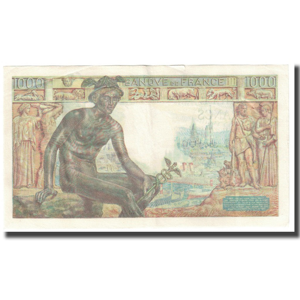 Francia, 1000 Francs, Déesse Déméter, 1943, P. Rousseau and R. Favre-Gilly