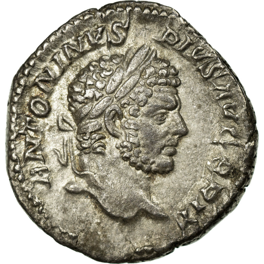 Coin, Caracalla, Denarius, Roma, AU(50-53), Silver, Cohen:224