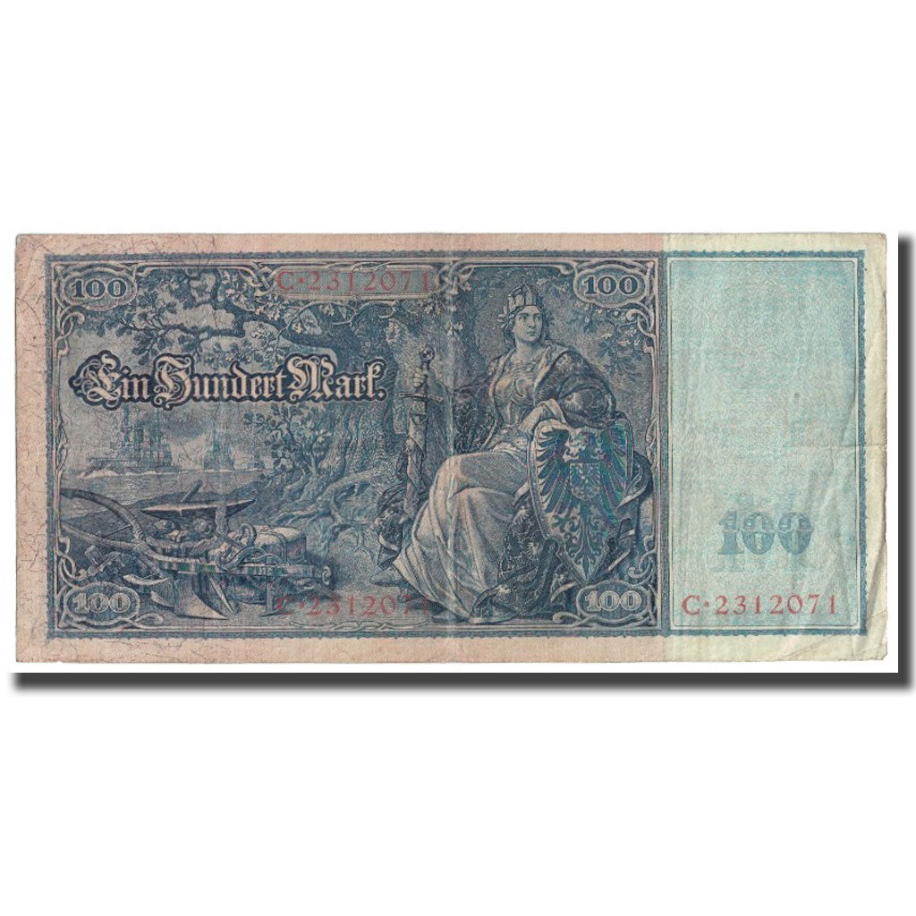 Geldschein, Deutschland, 100 Mark, 1909, 1909-09-10, KM:42, SS