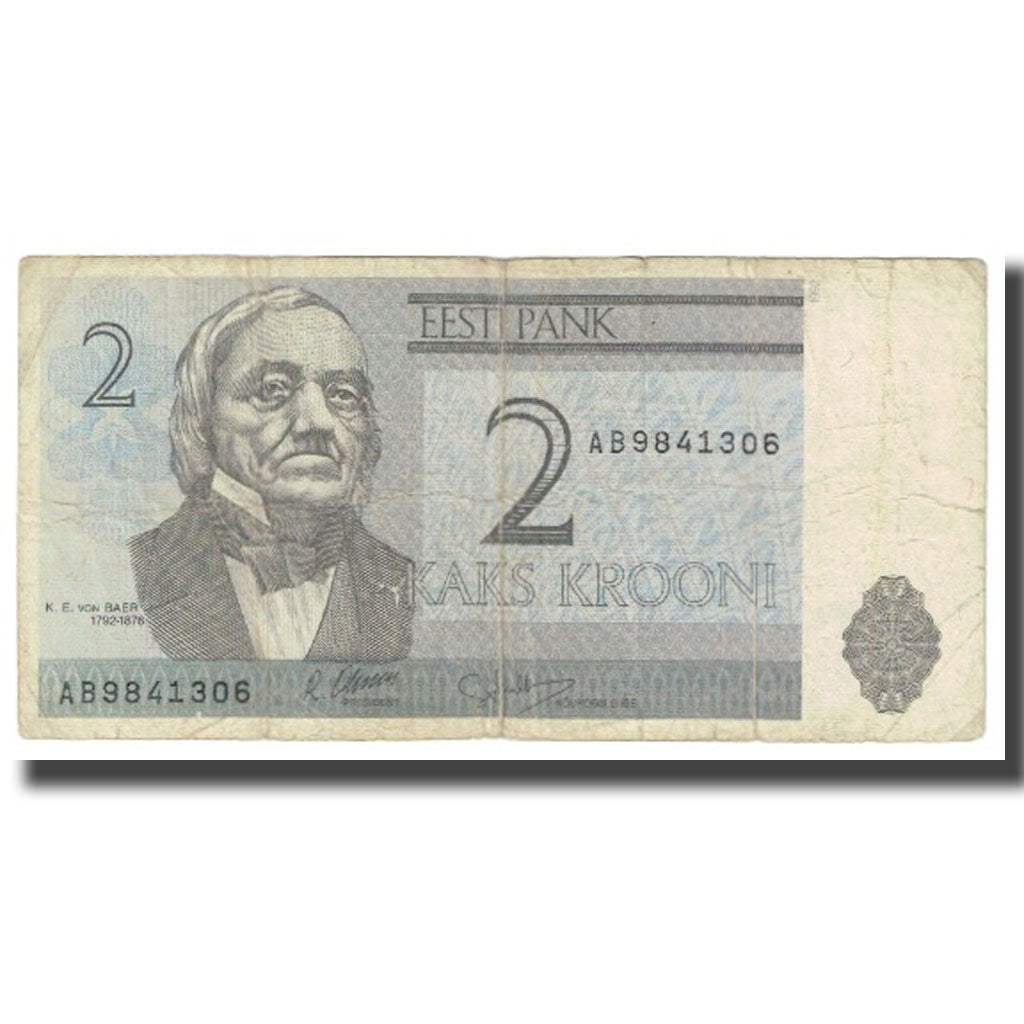 Billet, Estonia, 2 Krooni, KM:70a, TB
