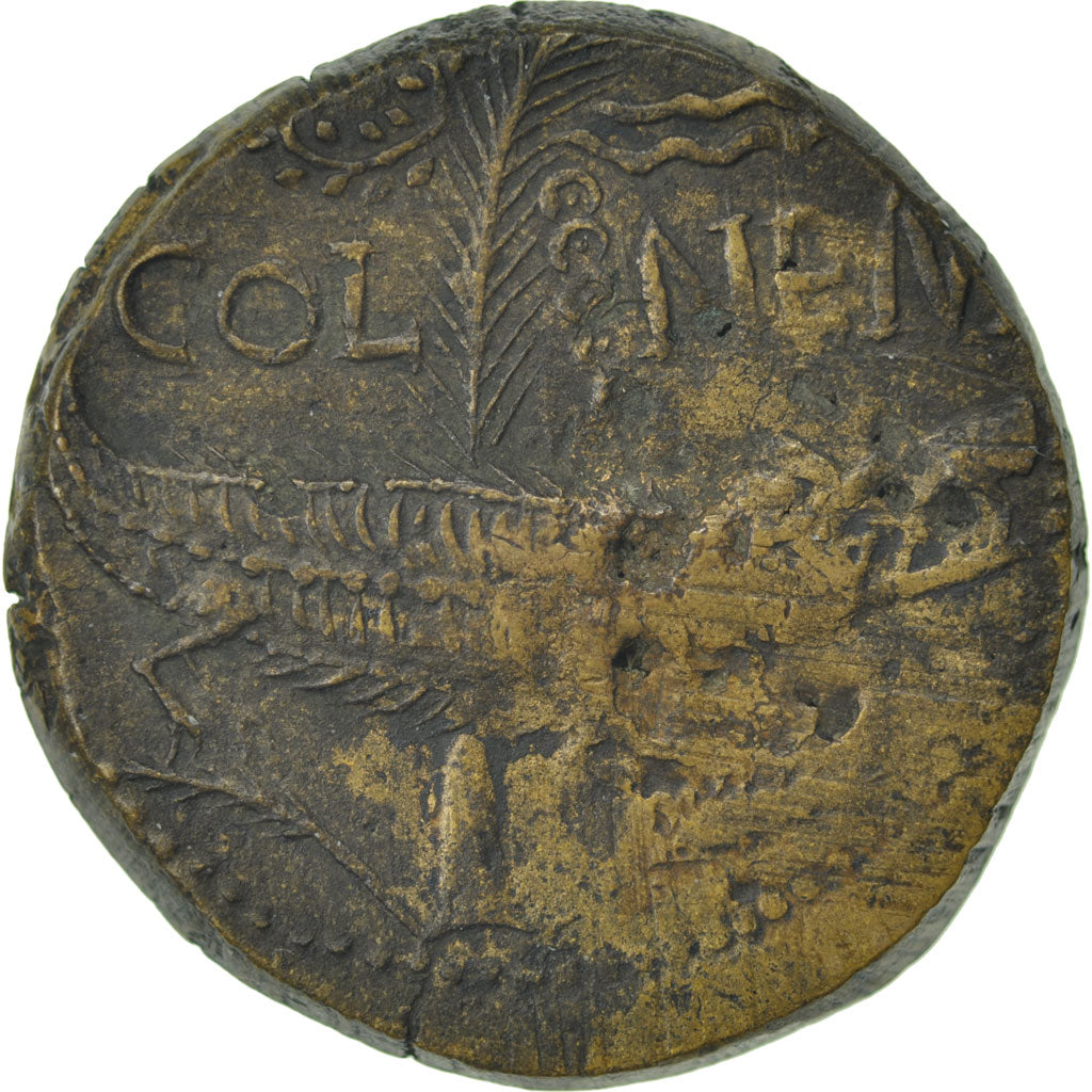 Dupondius, EF(40-45), Copper, Cohen #10, RIC #160, 13.00