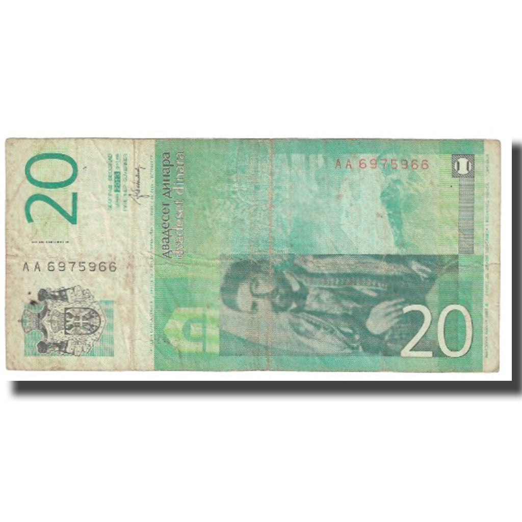 Billete, 20 Dinara, Serbia, KM:47a, BC