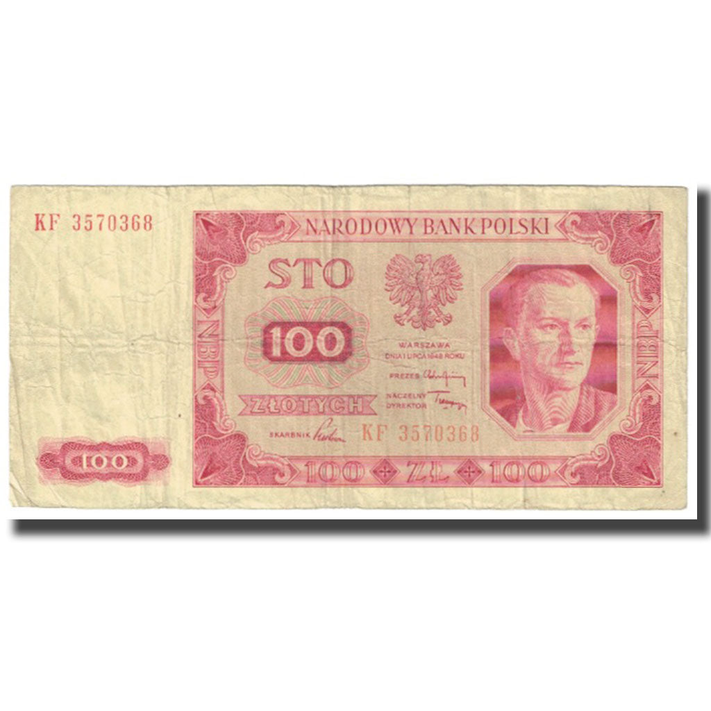Banknote, Poland, 100 Zlotych, 1948, 1948-07-01, KM:139a, VF(20-25)