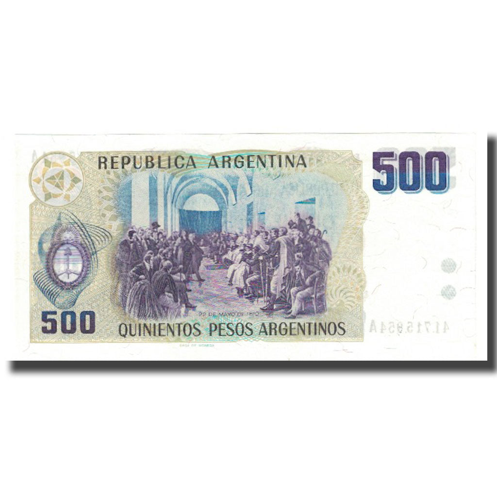 Banknote, Argentina, 500 Pesos Argentinos, KM:316a, UNC(65-70)