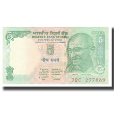 Banknot, India, 5 Rupees, 2011, KM:88Aa, UNC(65-70)