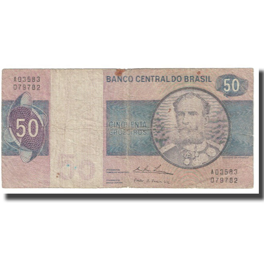 Banknote, Brazil, 50 Cruzeiros, KM:194a, VF(20-25)