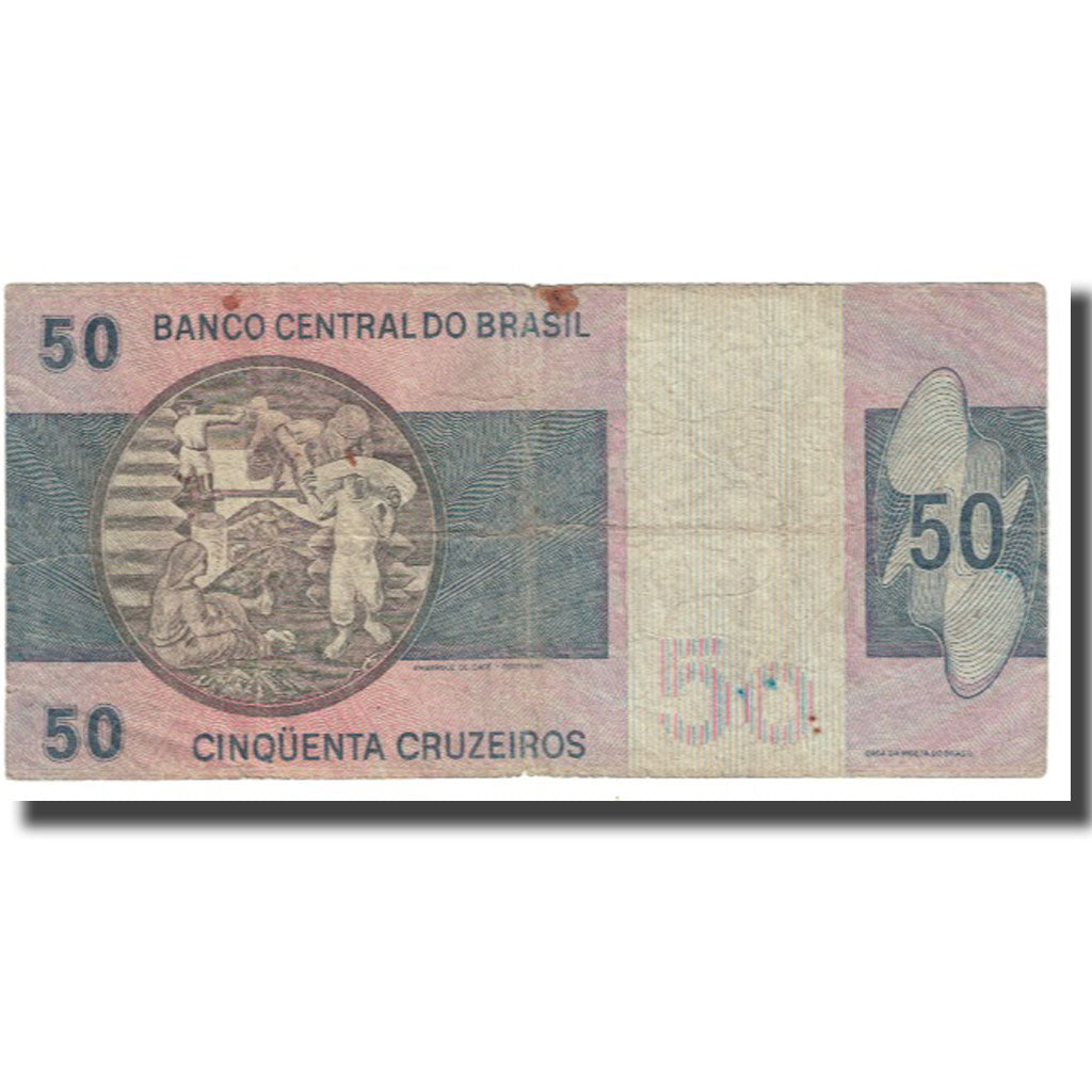 Banknote, Brazil, 50 Cruzeiros, KM:194a, VF(20-25)