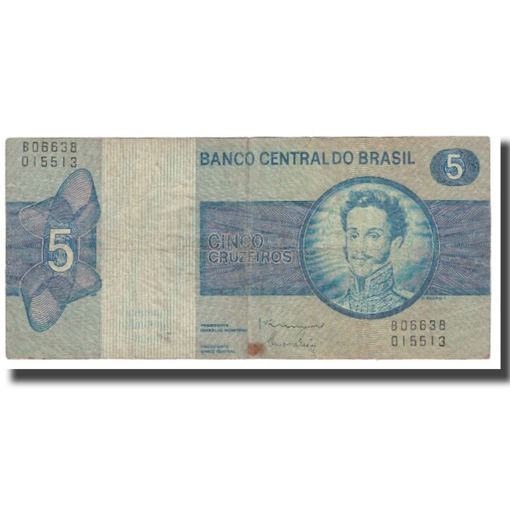 Billet, Brésil, 5 Cruzeiros, KM:192a, TB