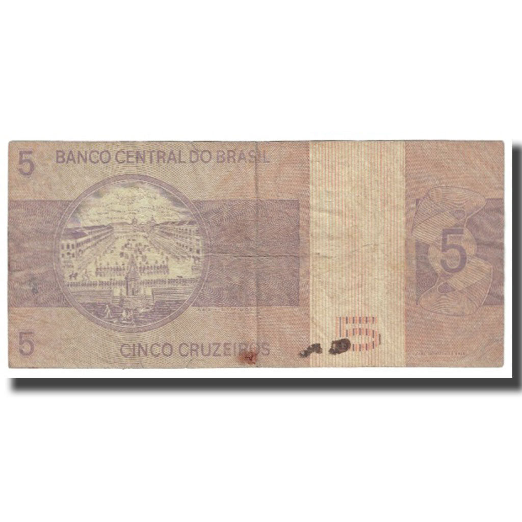 Billet, Brésil, 5 Cruzeiros, KM:192a, TB