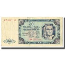 Banknote, Poland, 20 Zlotych, 1948, 1948-07-01, KM:137, VF(20-25)