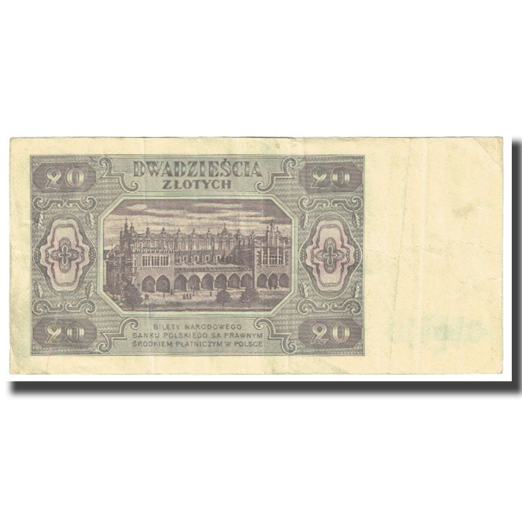 Banknote, Poland, 20 Zlotych, 1948, 1948-07-01, KM:137, VF(20-25)